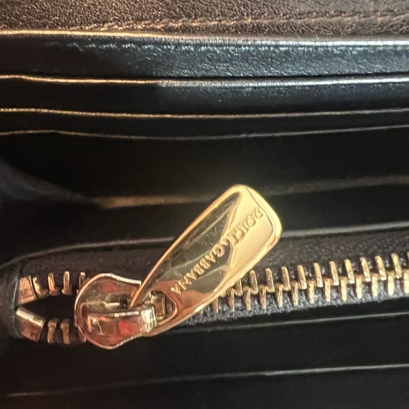 Dolce & Gabbana Black and Cream Polka Dot Clutch - Picture 9 of 13